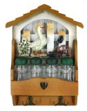 Коллаж для набора для специй Домик в деревне (2 крючка), 22x30 см 32265
