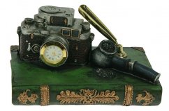Настольный набор Сыщик часы, подставка под ручку, 15x11x8 см 22590