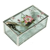 Шкатулка стеклянная Модница, 13x8x7 см 78794