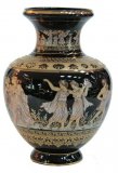 Ваза керамическая Греческая Амфора, 31 см 114505