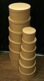 Набор упаковочных коробок Крафт 12 шт, d=38 см 940-118