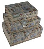Набор упаковочных коробок-книг С новым Годом! 3 шт, магнитный замок, 35x25x12 см 614-984