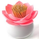 Держатель для зубочисток Lotus, Qualy QL10156-WH-PK