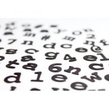 Набор из 201 буквы-магнитов на холодильник Alphabet, Suck UK SK MAGAZ TYPE